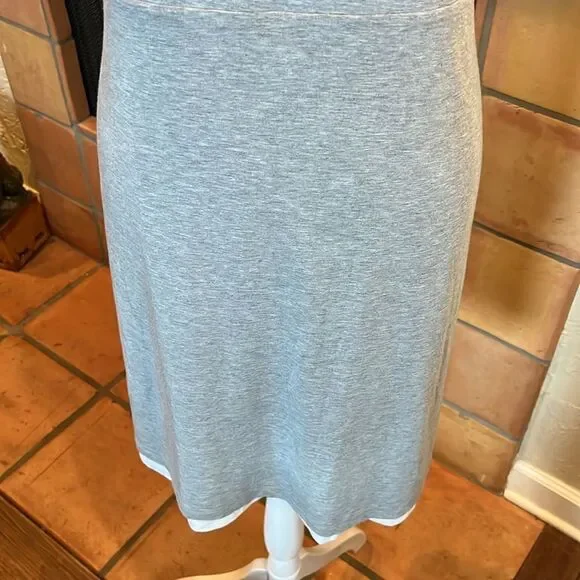 Athleta Heathered Gray/White REVERSIBLE SANTORINI HIGH NECK DRESS, size XL - Picture 3 of 12
